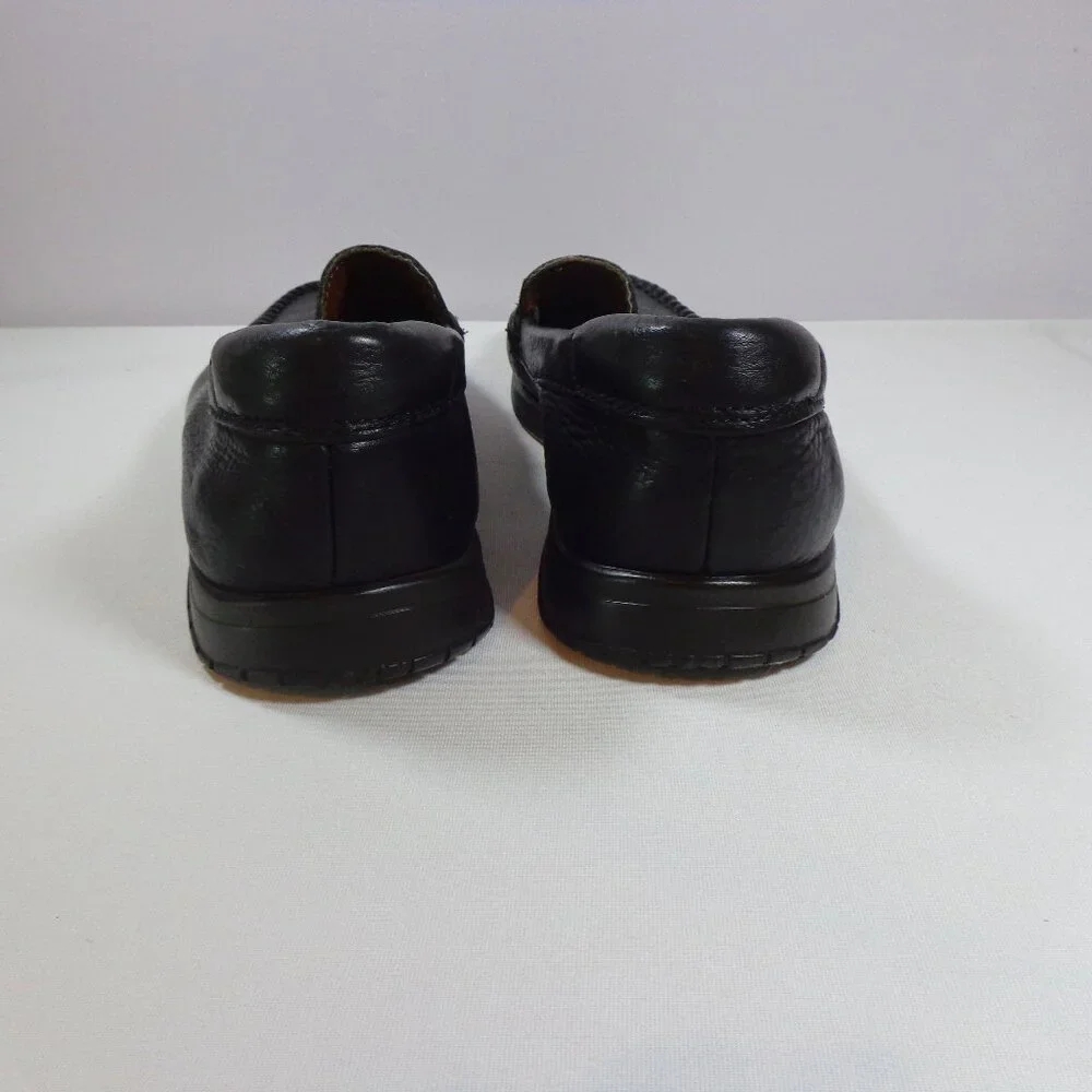 Johnston and Murphy Men's Black Slip On Loafer Leather‎ Shoes Size 10M